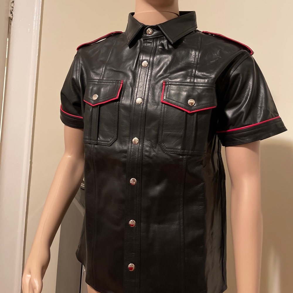 mister LeatherLust uniform leather shirt